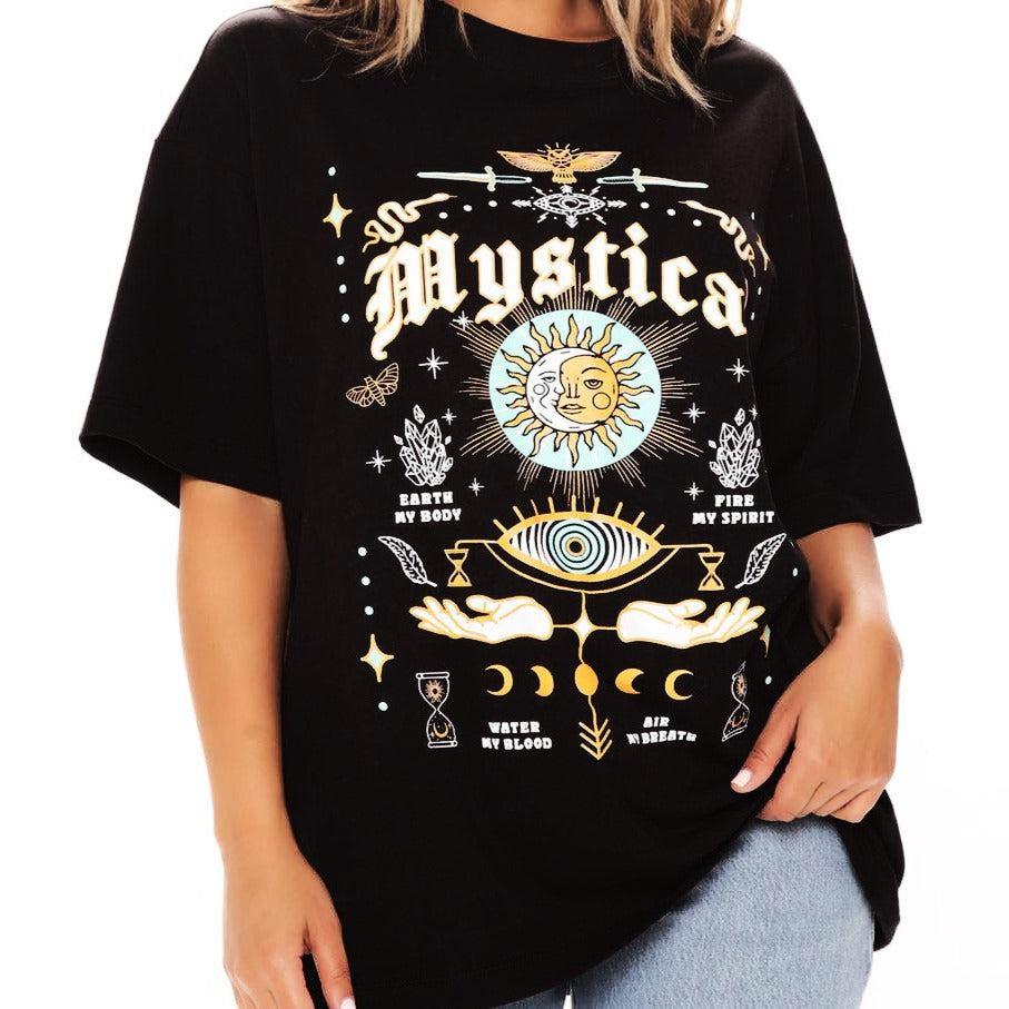 Mystical Celestial T Shirt Magic Occult Witch T-shirt-MoonChildWorld