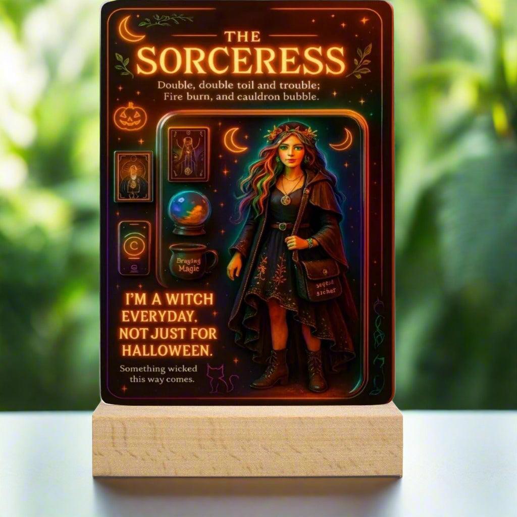 The Sorceress Acrylic Photo Panel Witch Home Decor-MoonChildWorld