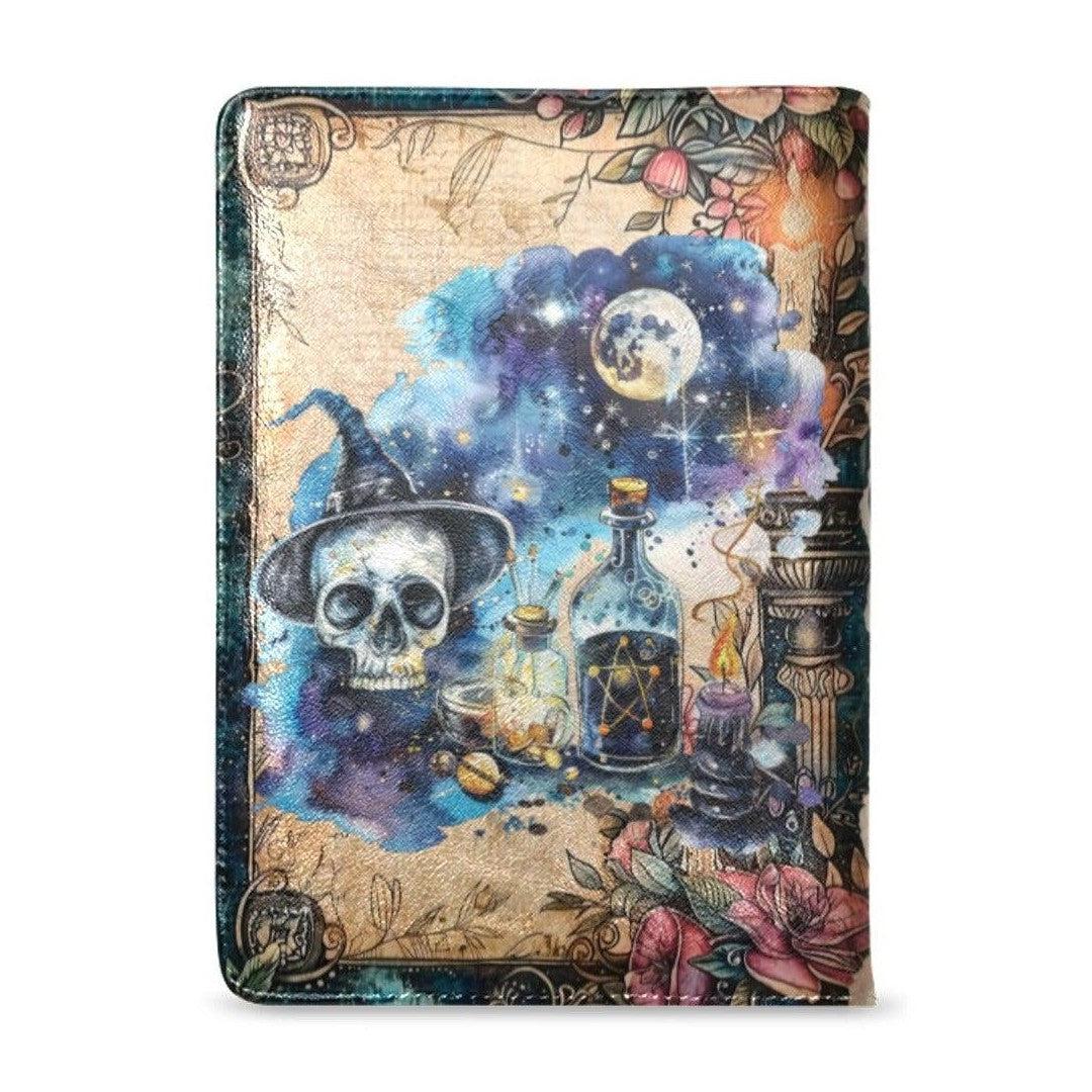 Salem Witch Vintage Leather Notebook A5-MoonChildWorld