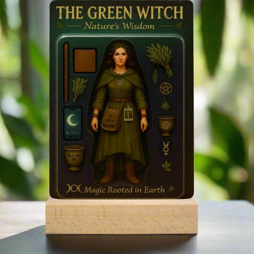 The Green Witch Acrylic Photo Panel Witch Home Decor-MoonChildWorld