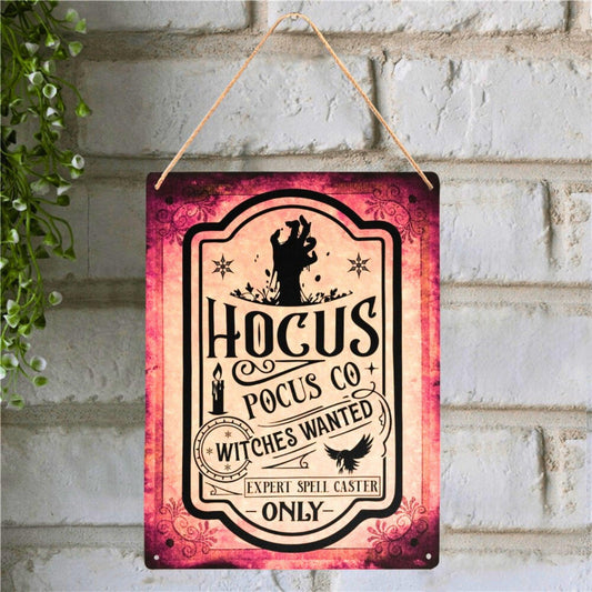 Hocus pocus Witch metal sign Halloween sign-MoonChildWorld