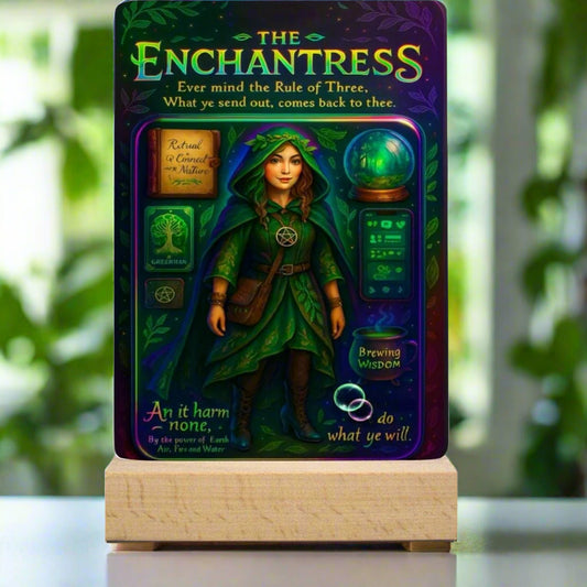 The Enchantress Acrylic Photo Panel Witch Home Decor