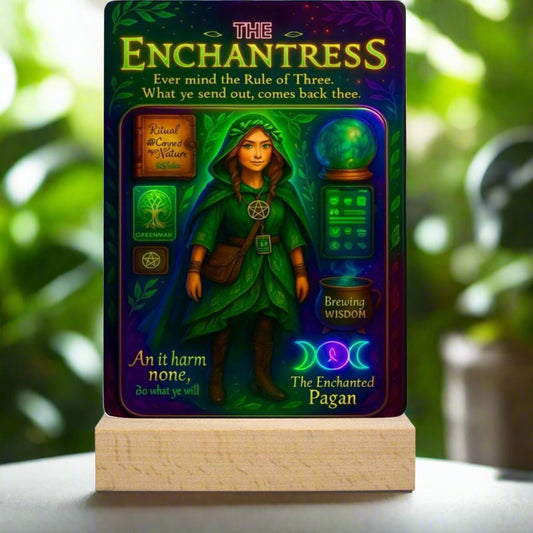 The Enchantress Acrylic Photo Panel Witch Home Decor