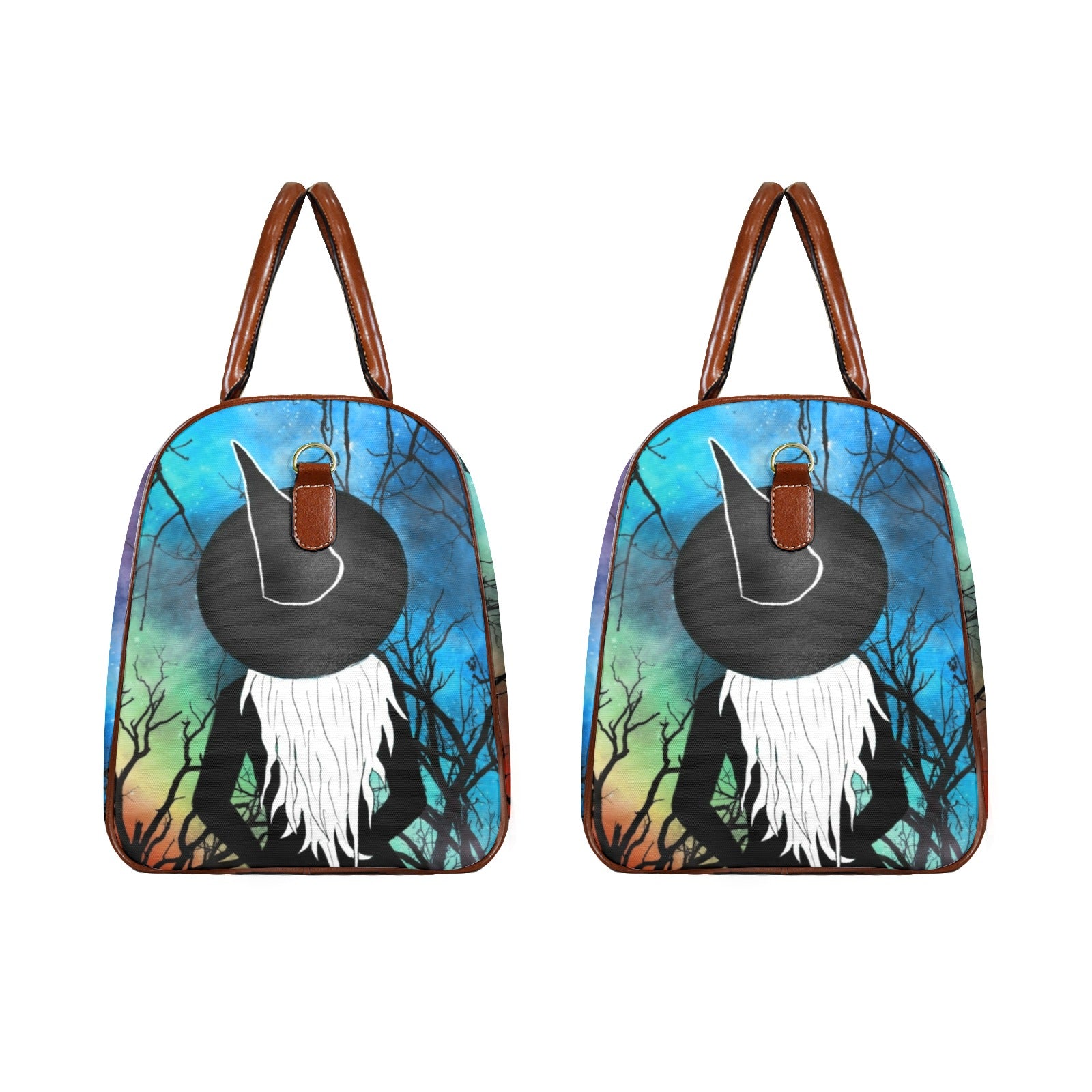 Mushroom Witchy Hat Dark Witch Travel Bag-MoonChildWorld