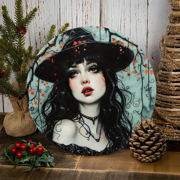 Beautiful Witch Metal Sign Gothic Decor