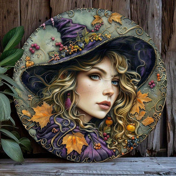 Beautiful Witch Metal Sign Mystic Decor-MoonChildWorld