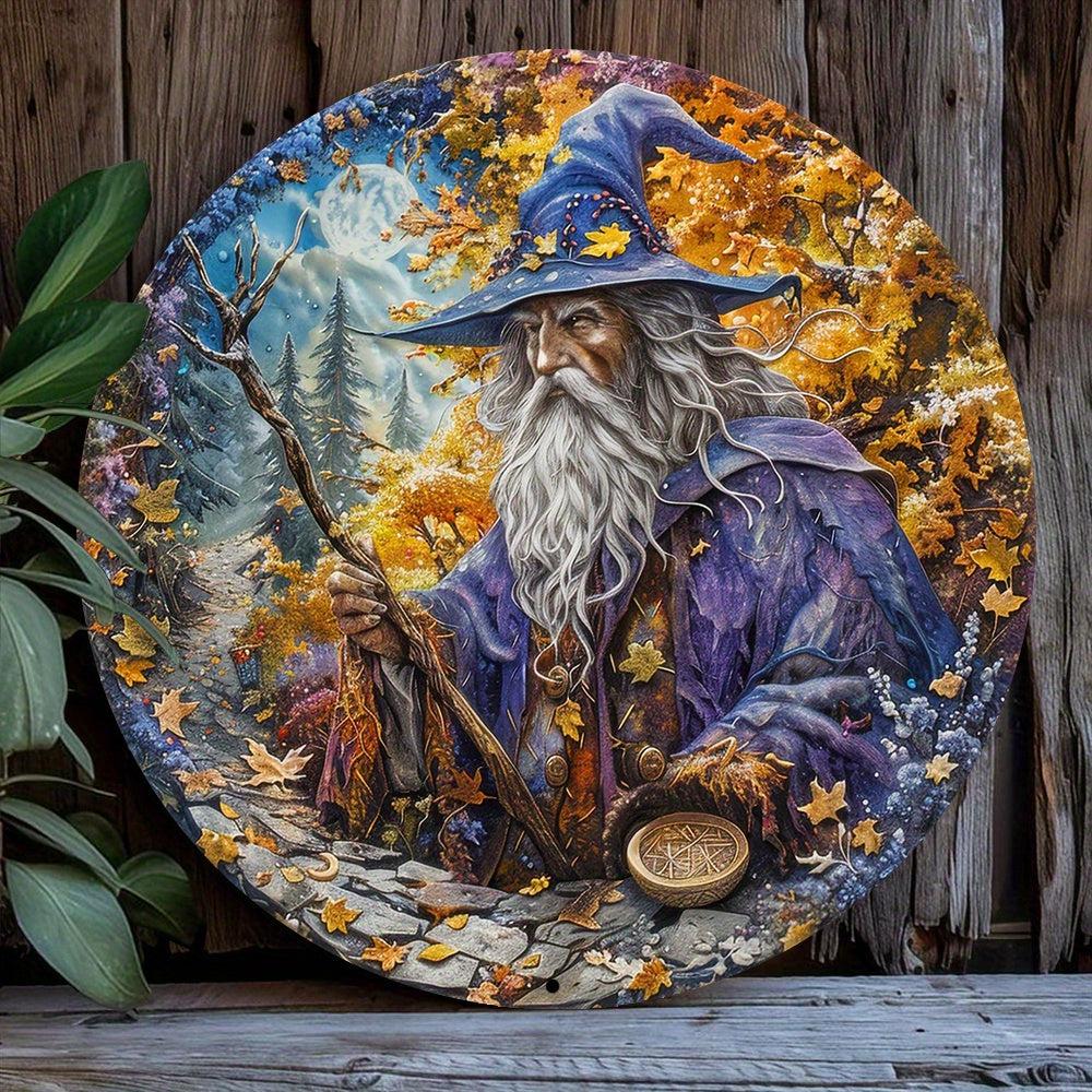 Fantasy Wizard Metal Sign Witch Home Decor-MoonChildWorld