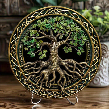 Celtic Tree Of Life Metal Sign Pagan Decor