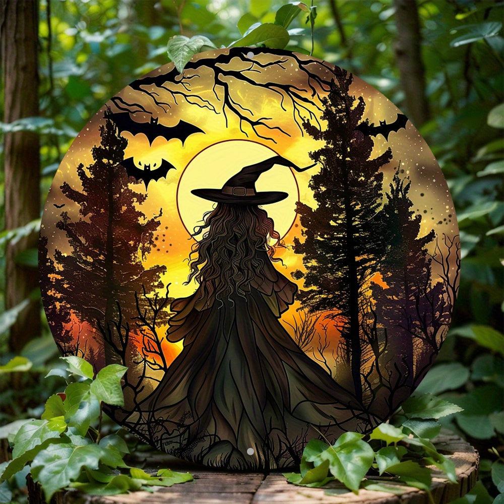 Moon Forest Witch Metal Sign Witchy Home Decor-MoonChildWorld