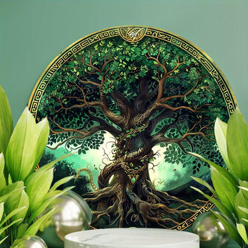Tree of life Metal Sign Celtic Pagan Home Decor