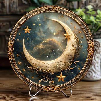 Star Moon Metal Sign Celestial Moon Home Decor