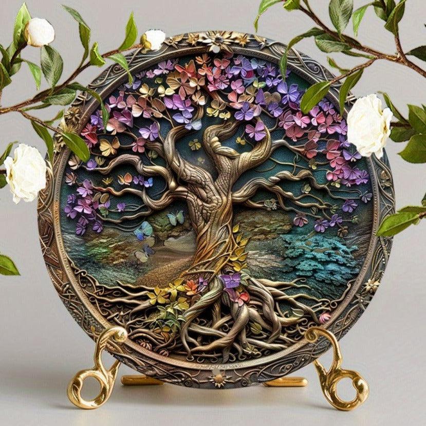 Tree of Life Metal Sign Pagan Decor-MoonChildWorld