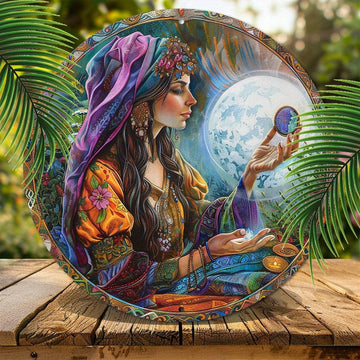 Magical Diviner Metal Sign Fortune Teller Witchy Metal Sign-MoonChildWorld