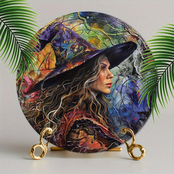 Mystical Ancient Witch Metal Sign Mystical Home Decor