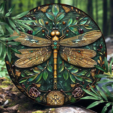 Spirit Dragonfly Metal Sign Dragonfly Wall Art-MoonChildWorld