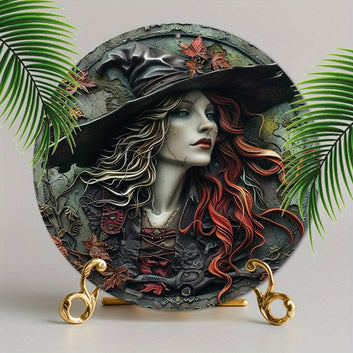 Beautiful Witch Metal Sign Mystic Home Decor