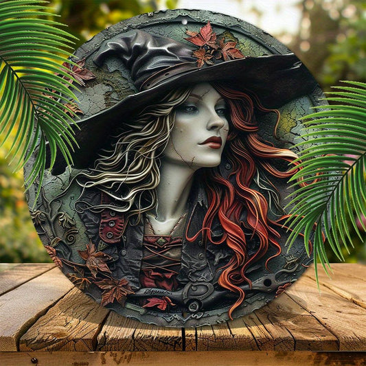 Beautiful Witch Metal Sign Mystic Home Decor