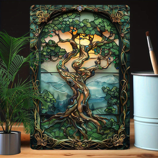 Tree Of Life Metal Sign Spiritual Tree Wall Art Pagan Tree of life Decor