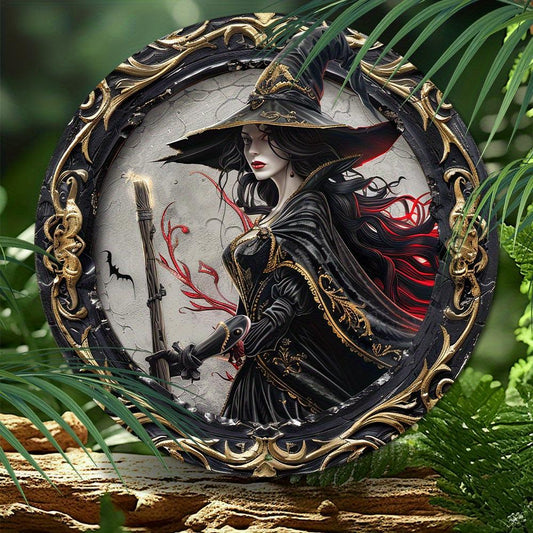 Enchanting Witch Metal Sign Gothic Home Decor