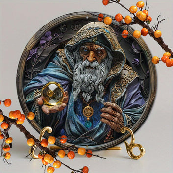 Crystal Ball Kindly Sorcerer Metal Sign