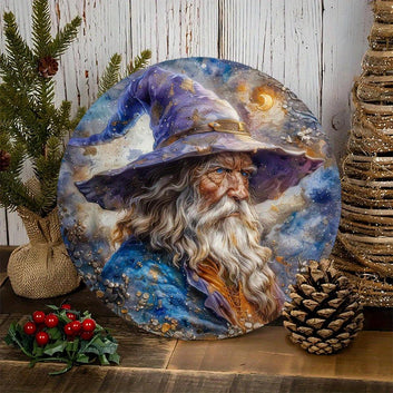 Fantasy Wizard Metal Sign Witch Home Decor