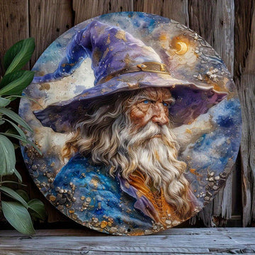 Fantasy Wizard Metal Sign Witch Home Decor-MoonChildWorld