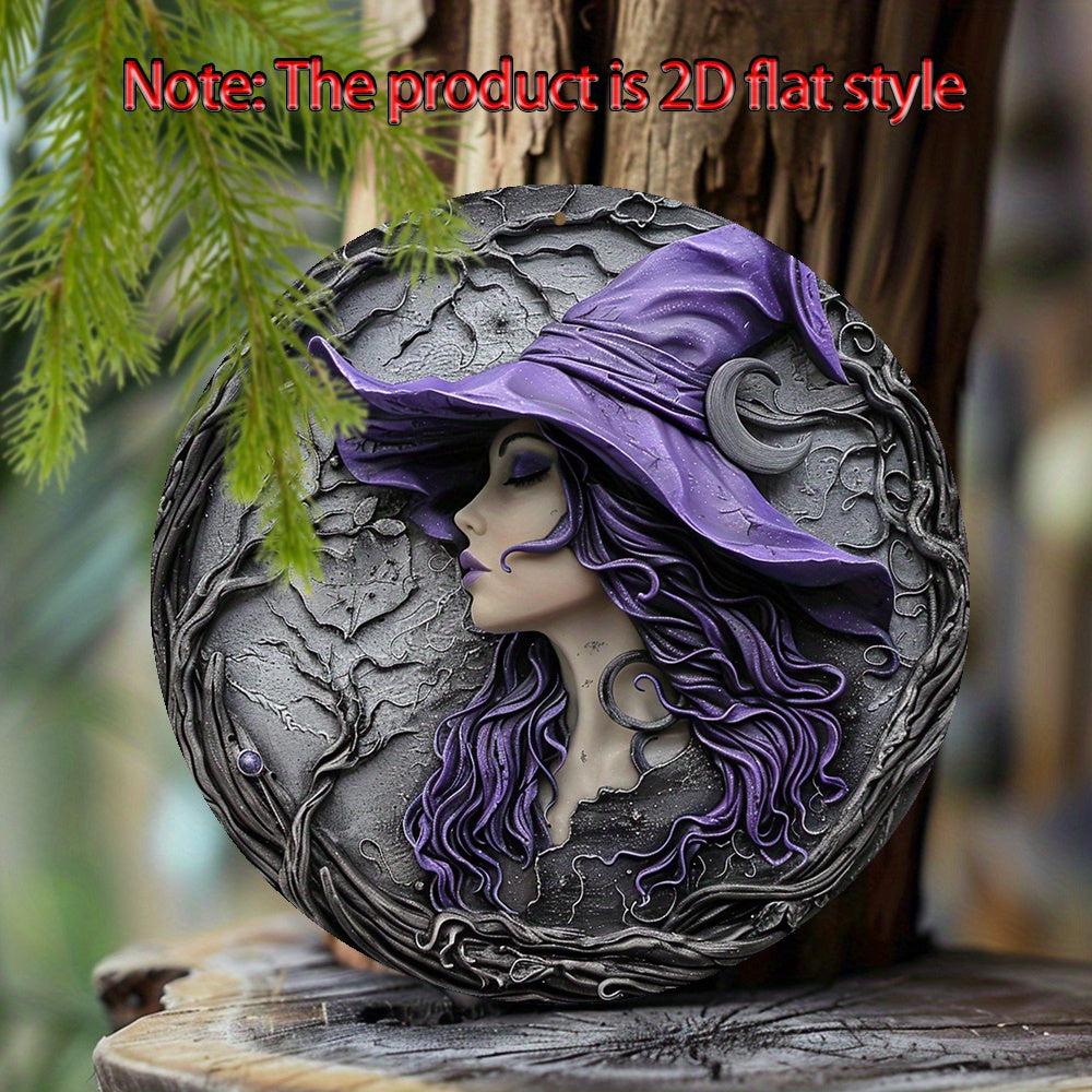 Dark Witch Gothic Metal Art Halloween Decor-MoonChildWorld