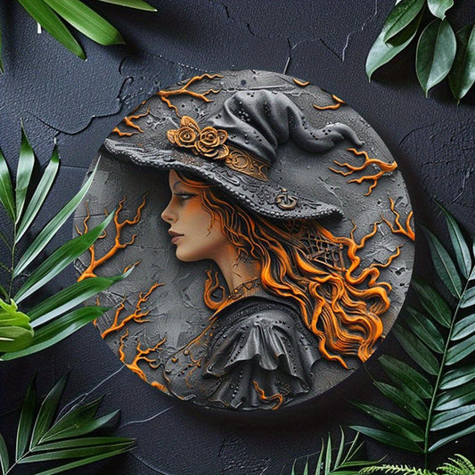 Mystic Witch Metal Sign Witchy Decor