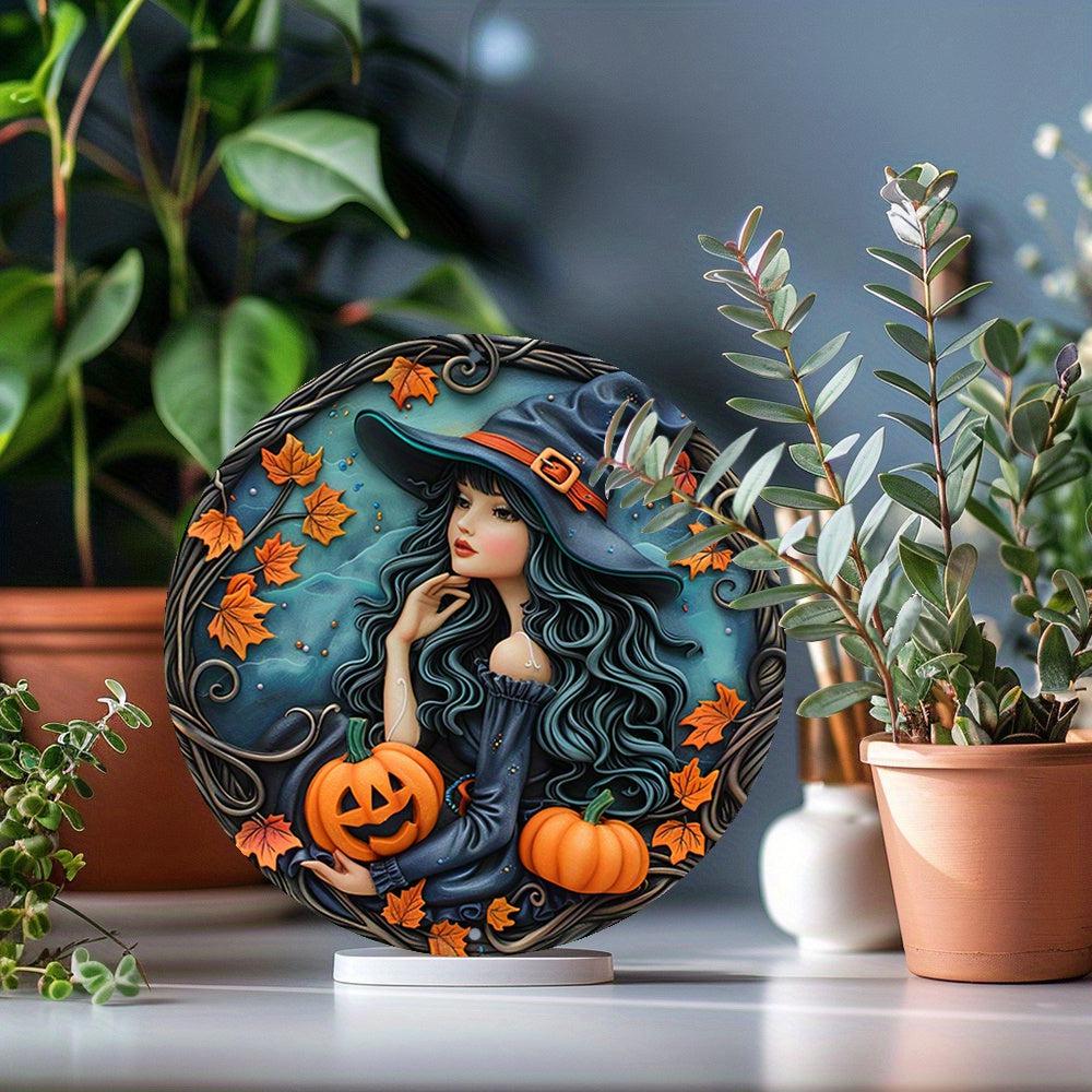 Halloween Witch Metal Sign Spooky Home Decor-MoonChildWorld