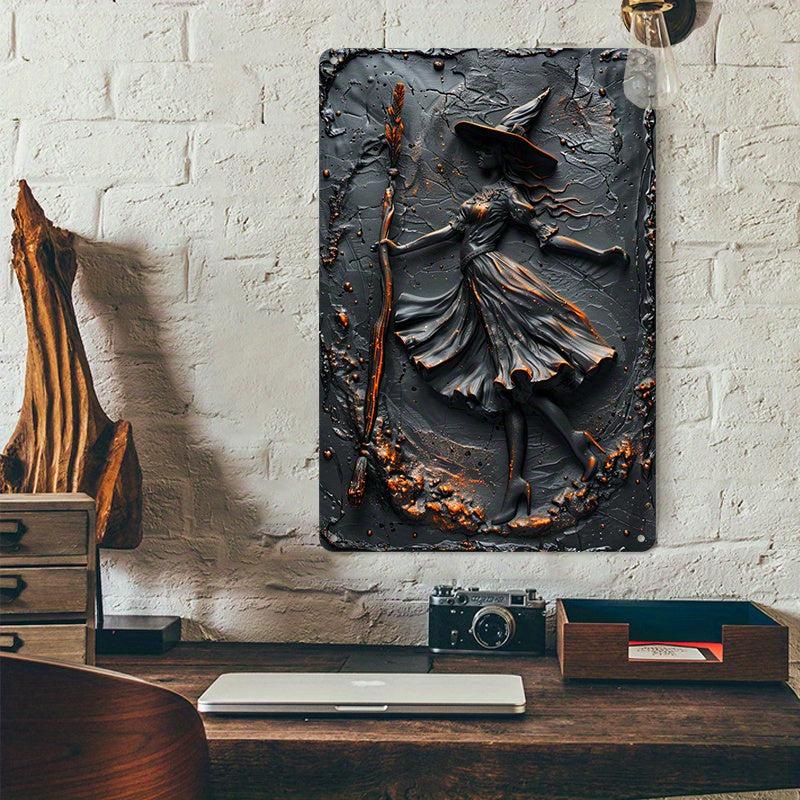 Dark Witch Wall Art Witchy Metal Sign Pagan Home Decor-MoonChildWorld