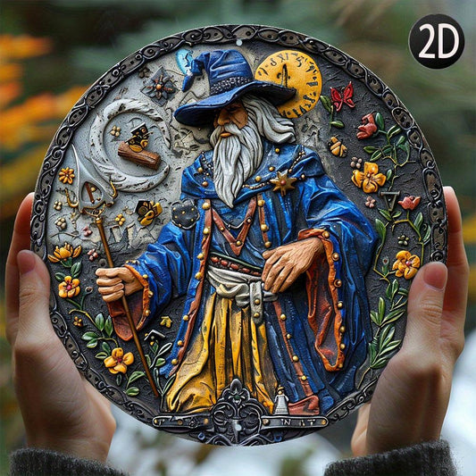 The Magician of Cards Magic Wizard Metal Sign Witchy Home Decor