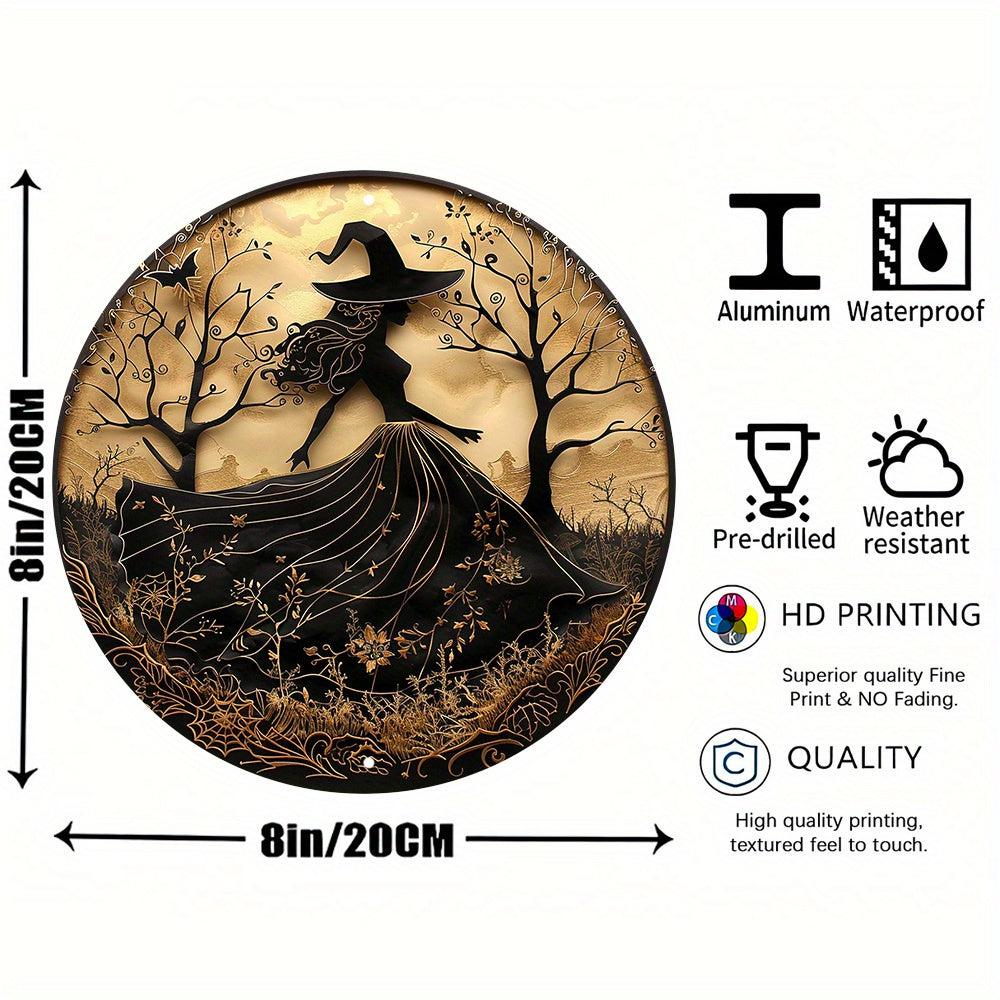 Halloween Witch Metal Sign Gothic Decor-MoonChildWorld