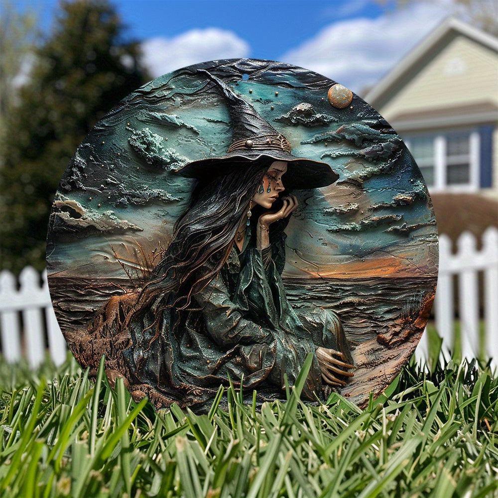 Weeping Witch Metal Sign Enchanting Decor-MoonChildWorld