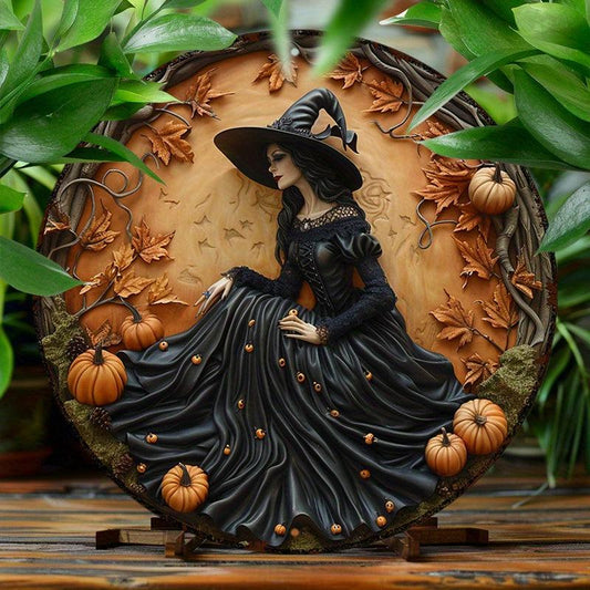 Pumpkin Halloween Metal Sign Gothic Witch Metal Sign