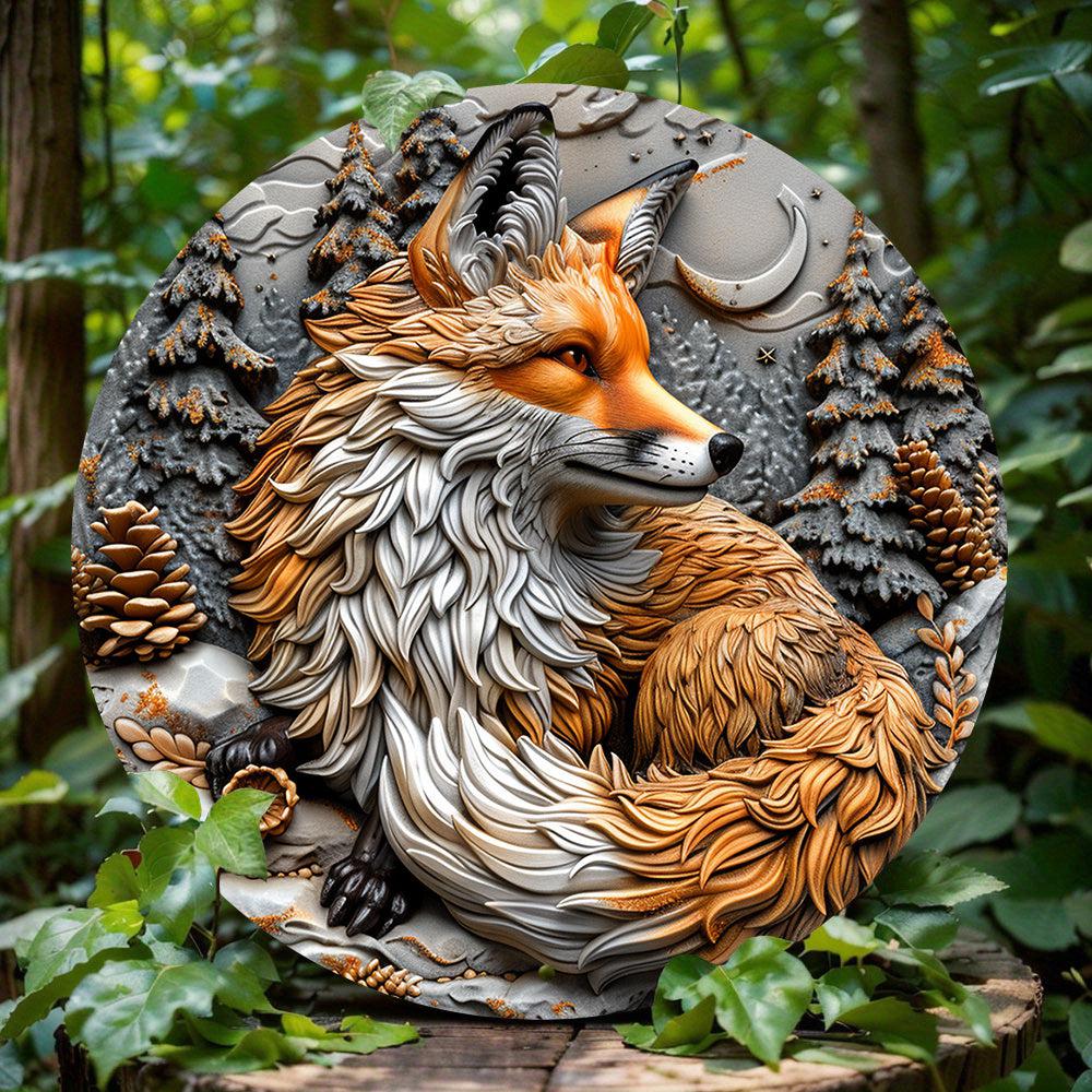 Spirit Fox Metal Sign Fox Home Decor-MoonChildWorld