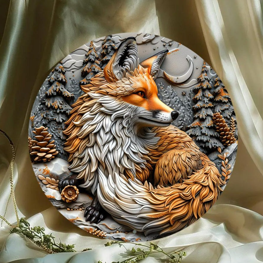 Spirit Fox Metal Sign Fox Home Decor-MoonChildWorld