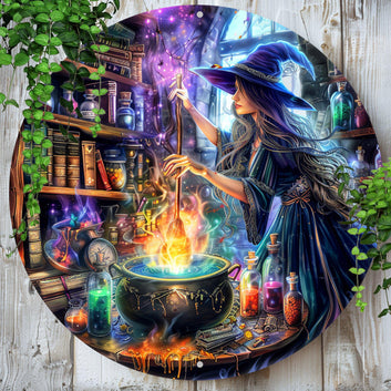 Potion Witch Wall Sign Halloween Metal Sign Home Decor