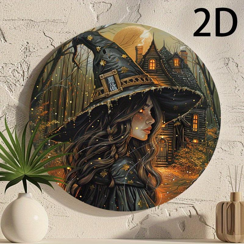 Vintage Witch Wall Sign Witchy Wall Art Halloween Decor-MoonChildWorld