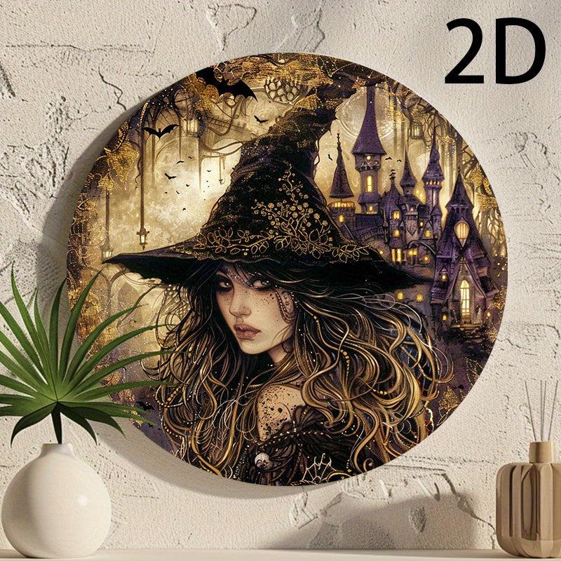 Vintage Witch Wall Sign Witchy Wall Art Halloween Decor-MoonChildWorld