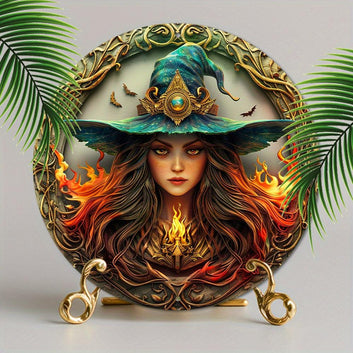 Enchanting Witch Metal Sign Mystic Home Decor