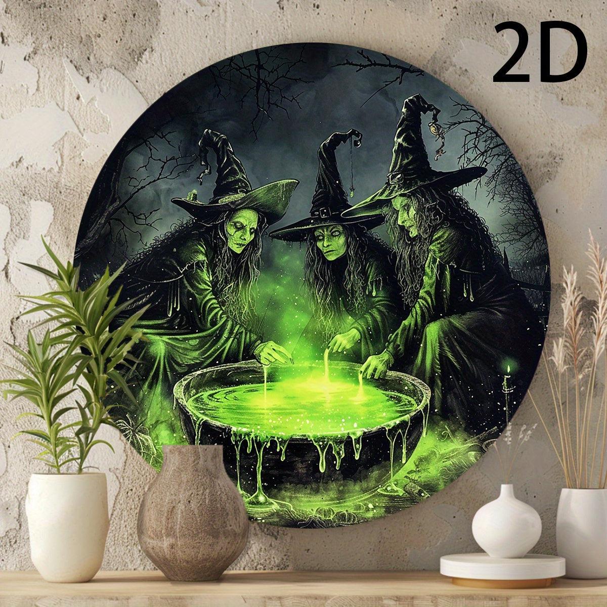 Poison Witches Metal Sign Gothic Halloween Sign-MoonChildWorld