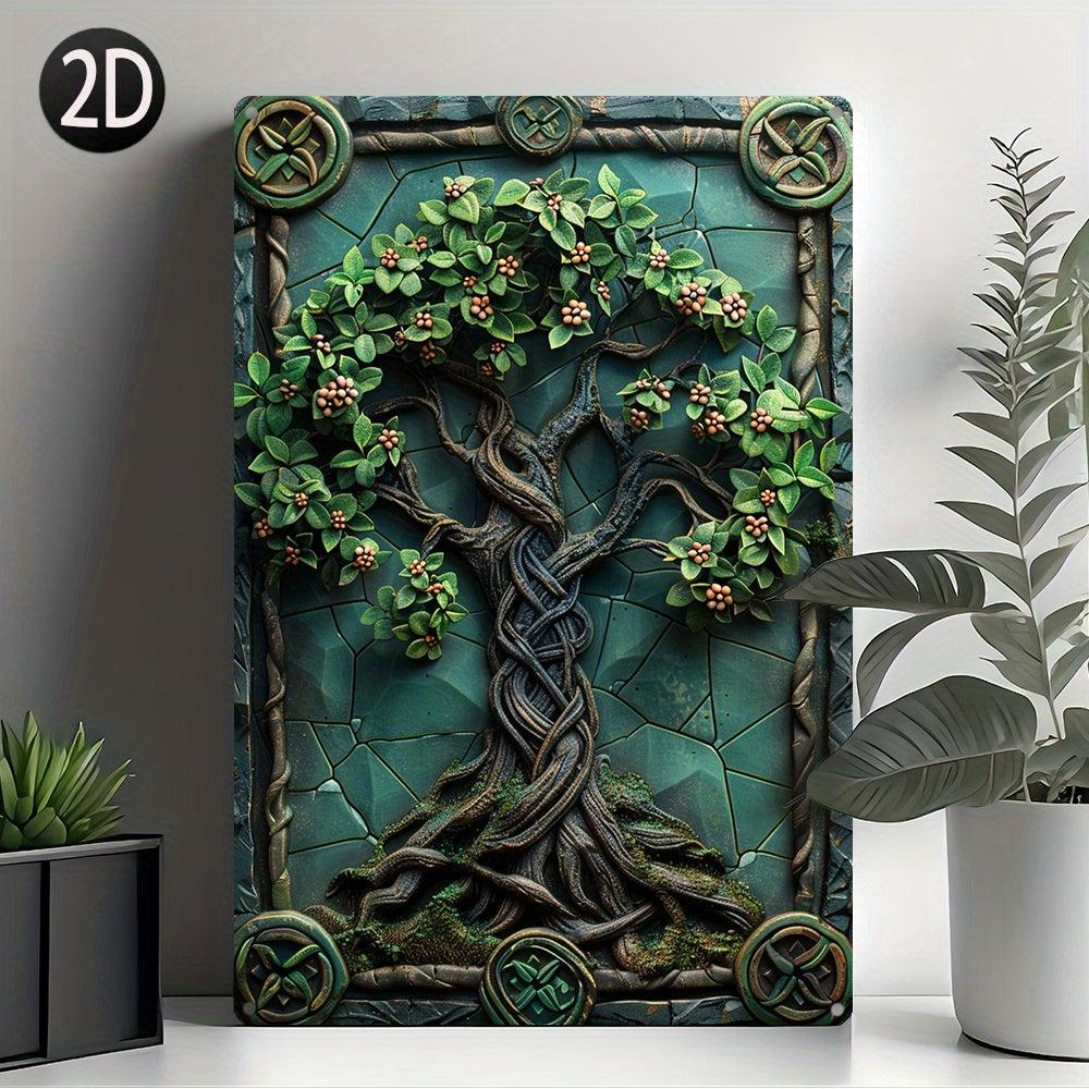 Tree Of Life Metal Sign Spiritual Tree Wall Art Pagan Tree of life Decor-MoonChildWorld