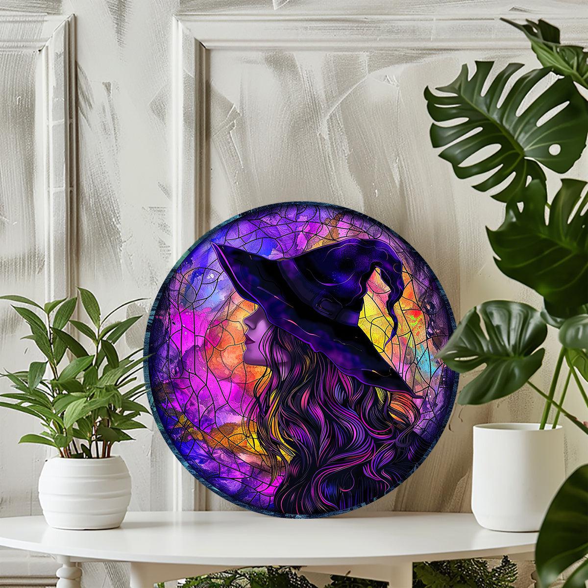 Mystic Witch Metal Wall Sign Halloween Wall Decor-MoonChildWorld