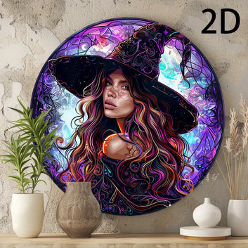 Mystic Witch Wall Sign Occult Home Decor Witchy Metal Sign