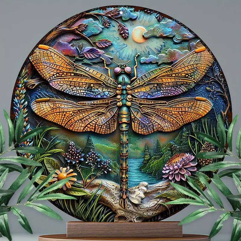 Dragonfly Metal Wall Art Dragonfly Metal for Insect Enthusiasts-MoonChildWorld