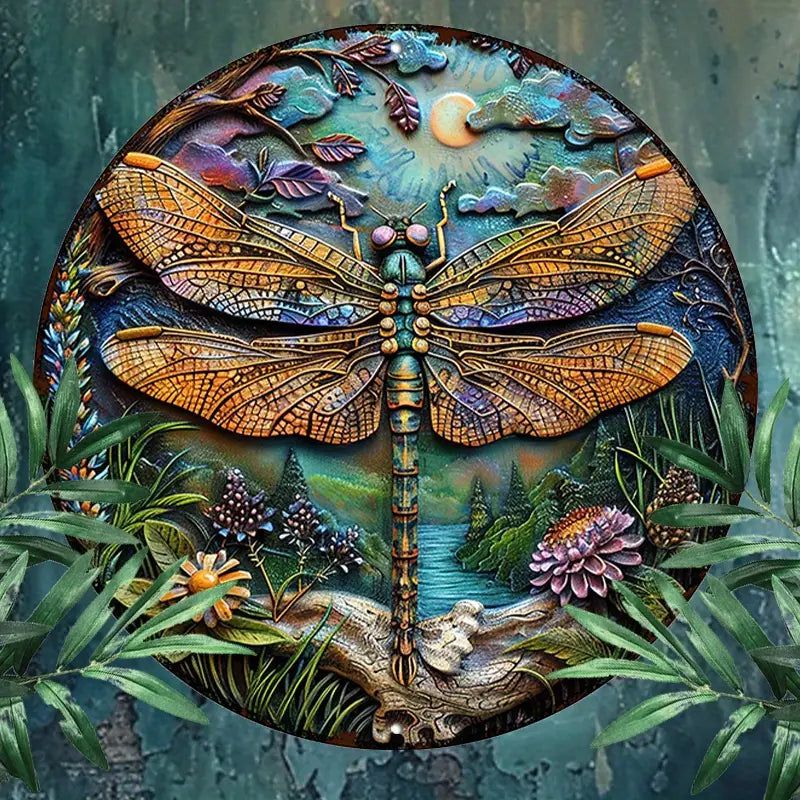 Dragonfly Metal Wall Art Dragonfly Metal for Insect Enthusiasts-MoonChildWorld