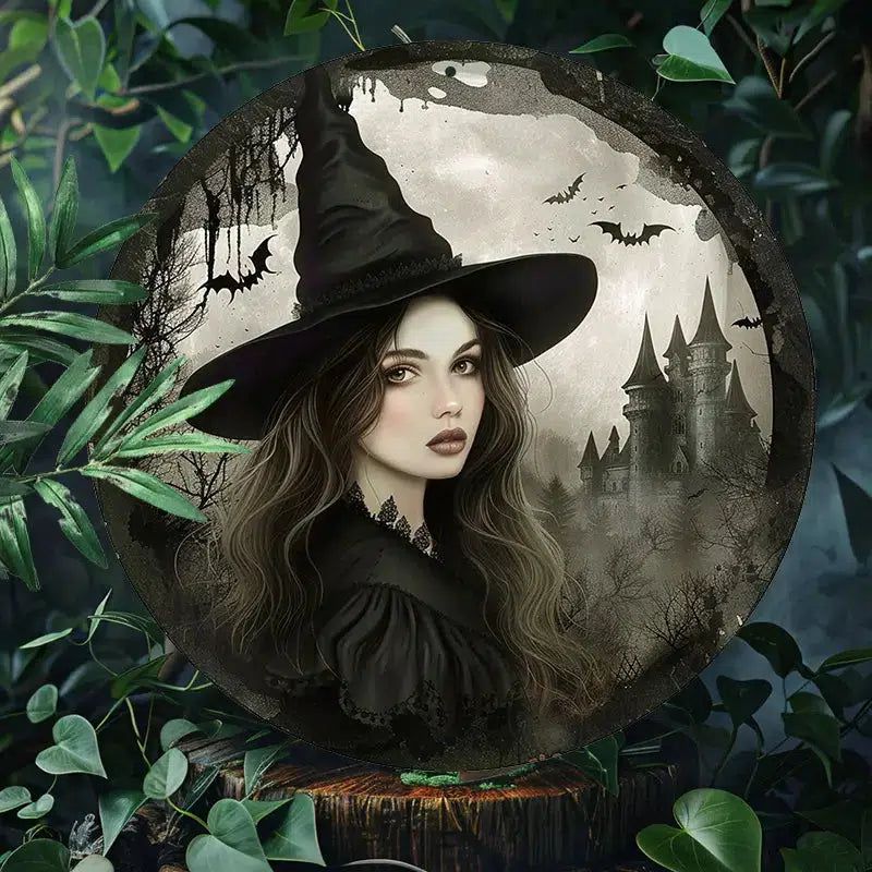 Enchanting Witch Metal Sign Gothic Home Decor-MoonChildWorld