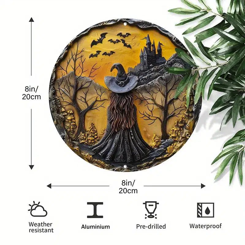 Dark Witch Metal Sign Mystic Witchy Home Decor-MoonChildWorld