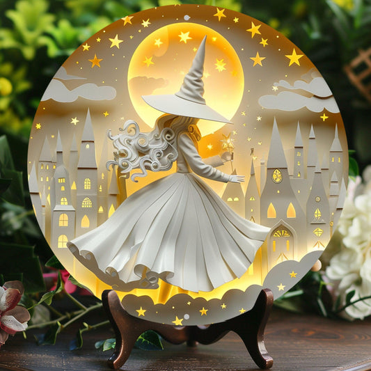 Charming Witch Wall Art Christmas Witchy Metal Sign Pagan Yule Wall Decor