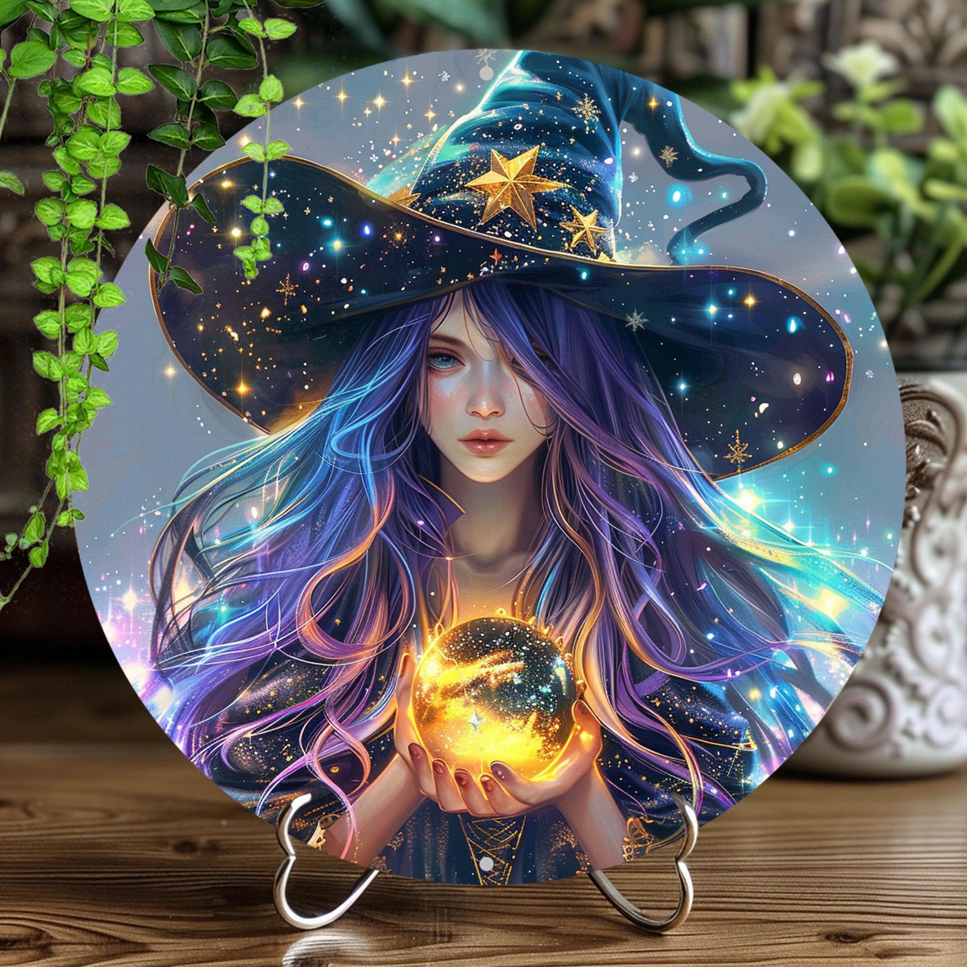 Magic Witch Metal Sign Witchy Wall Sign Witchcraft Decor-MoonChildWorld